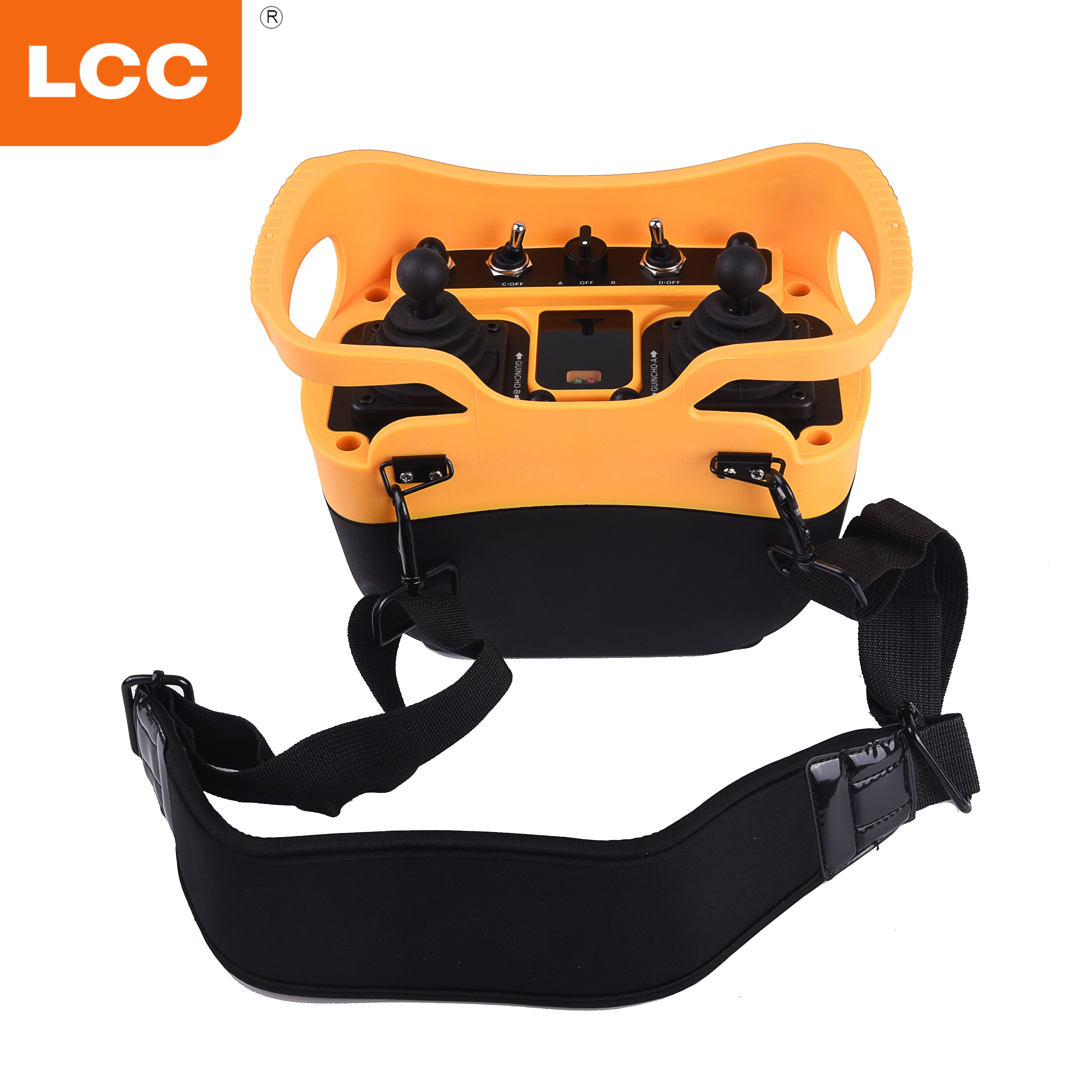 Telecomando senza fili industriale del joystick della gru a torre LCC Q5000+ di frequenza ultraelevata da 433 megahertz per l'attrezzatura pesante della gru