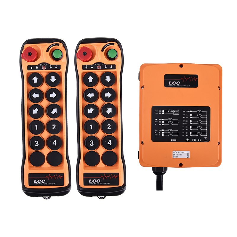 Telecomando radiofonico del trasmettitore e del ricevitore della gru idraulica di Telecrane Q1000