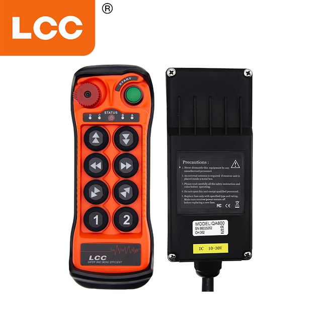 Produttore LCC QA800 8 pulsante Truck industriale Crane Wireless Switch Controller Controlli radio per il sollevamento