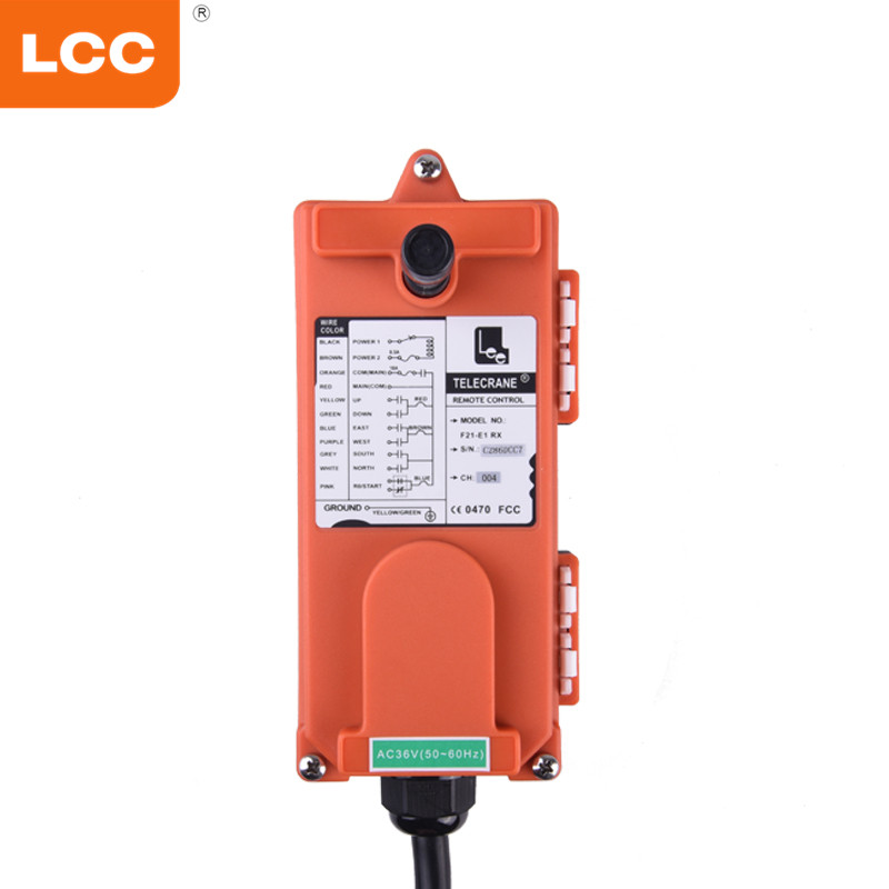 F21-E1 LCC 24V 6 Chiave Crane RF ON OFF Industrial Remote Control Switch