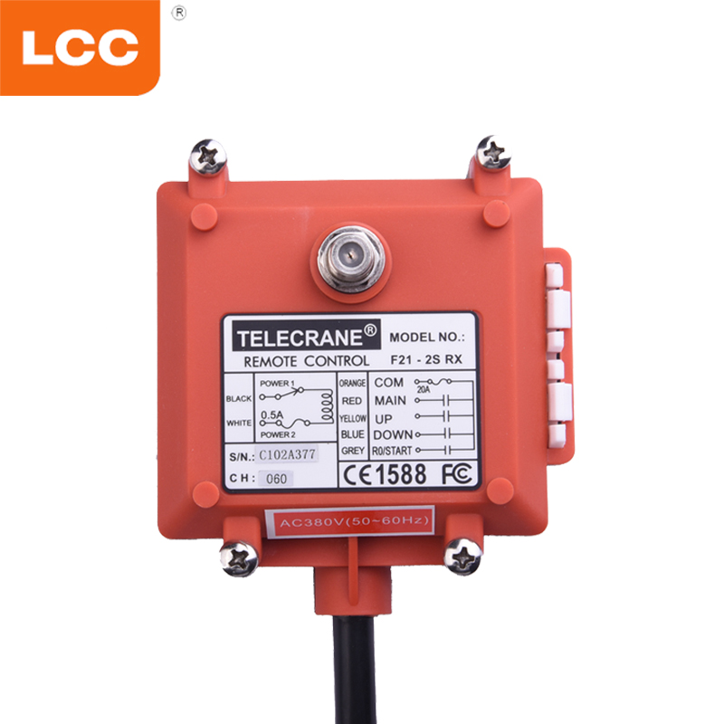 F21-2S 220V 2 pulsanti interruttore di controllo remoto industriale wireless