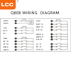 Q808 AC/DC 24V-48V 433MHZ 8 pulsanti Telecomando industriale per gru Apollo a doppia velocità