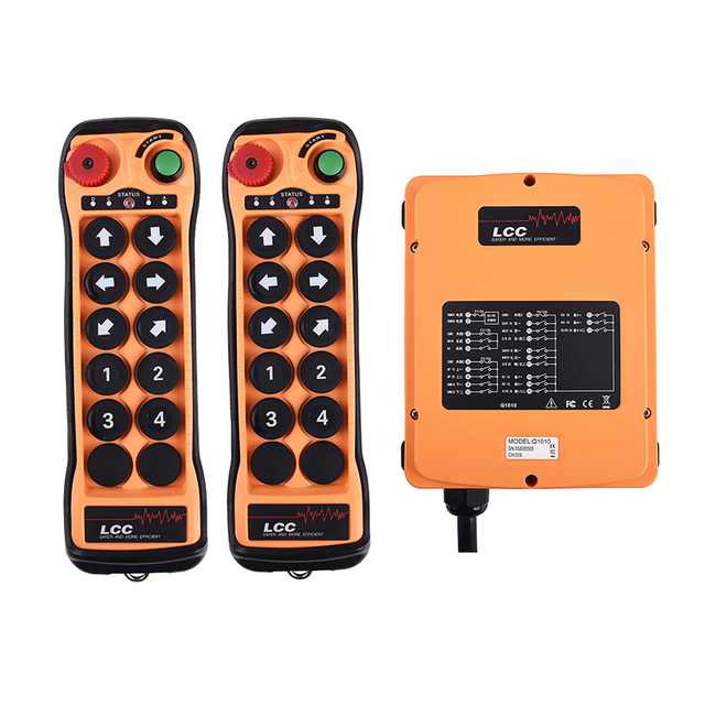 LCC Q1010 Universal Wireless Radio Auto 10 Pulsante Rapporto a doppia velocità Crane Control