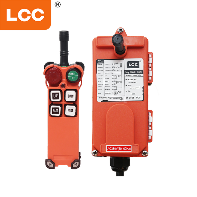 Telecomando UHF per gru a 4 pulsanti LCC F21-4S