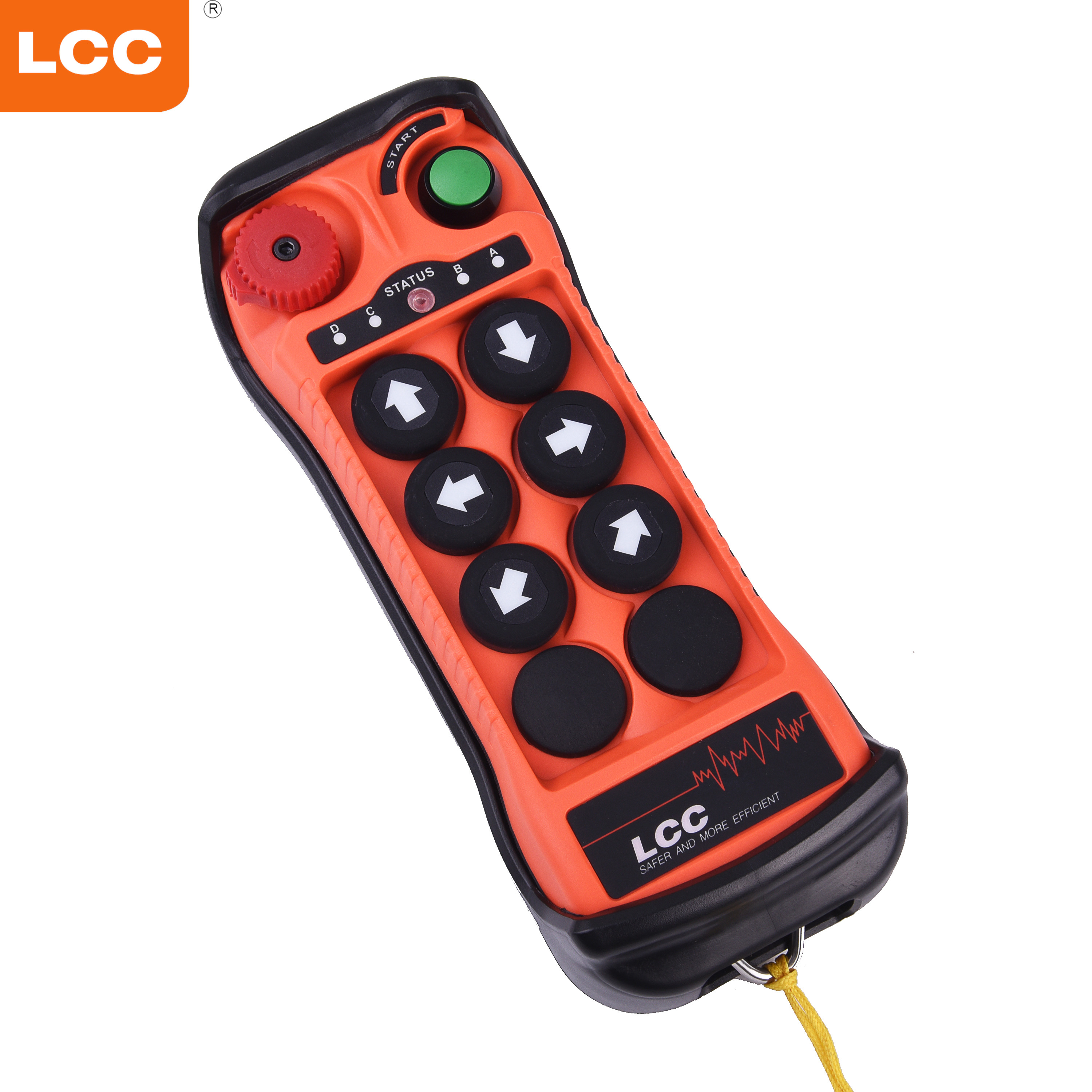 Q600 UHF Interruttore radio wireless 6 pulsante Crane industriale Remoto Controler LCC Remote