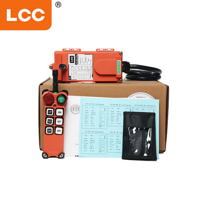 F21-E1 6 Pulsante singolo 100m Controllo wireless per la gru