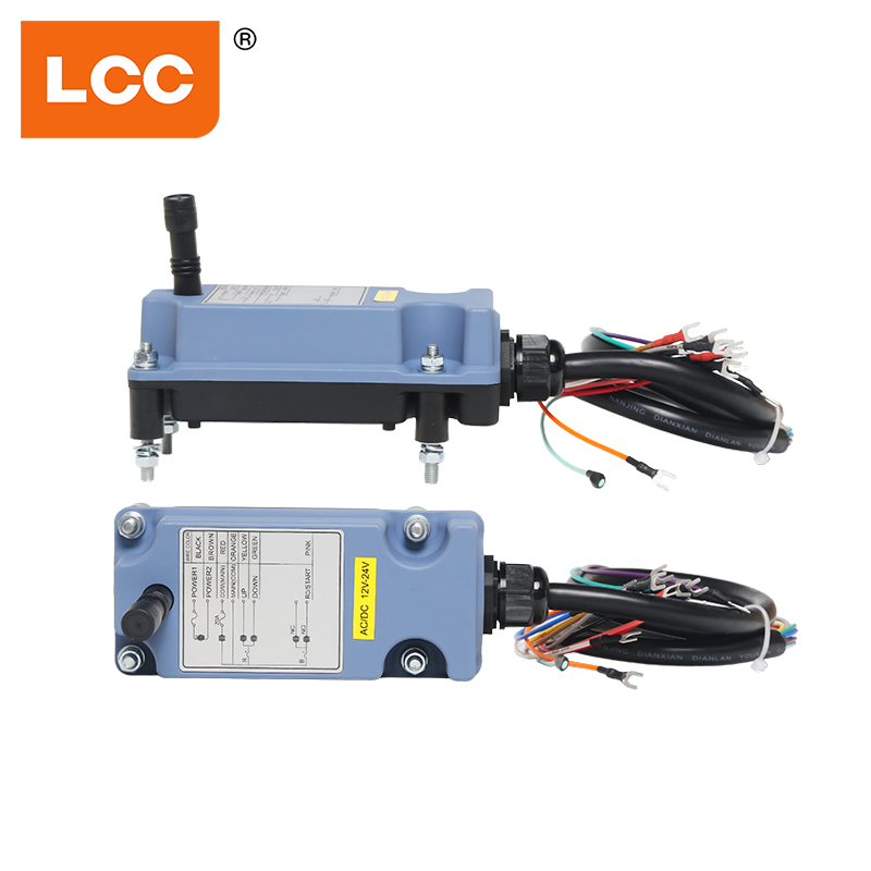 12V 24V LCC SAGA1-L4 Sistema di controllo remoto a velocità singola a 4 pulsanti Argano a torre Radio Gru Telecomando