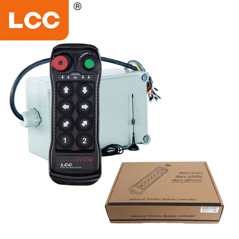 LCC BQ800 Telecomando wireless antideflagrante a velocità singola a 8 pulsanti per aree pericolose della gru di sollevamento