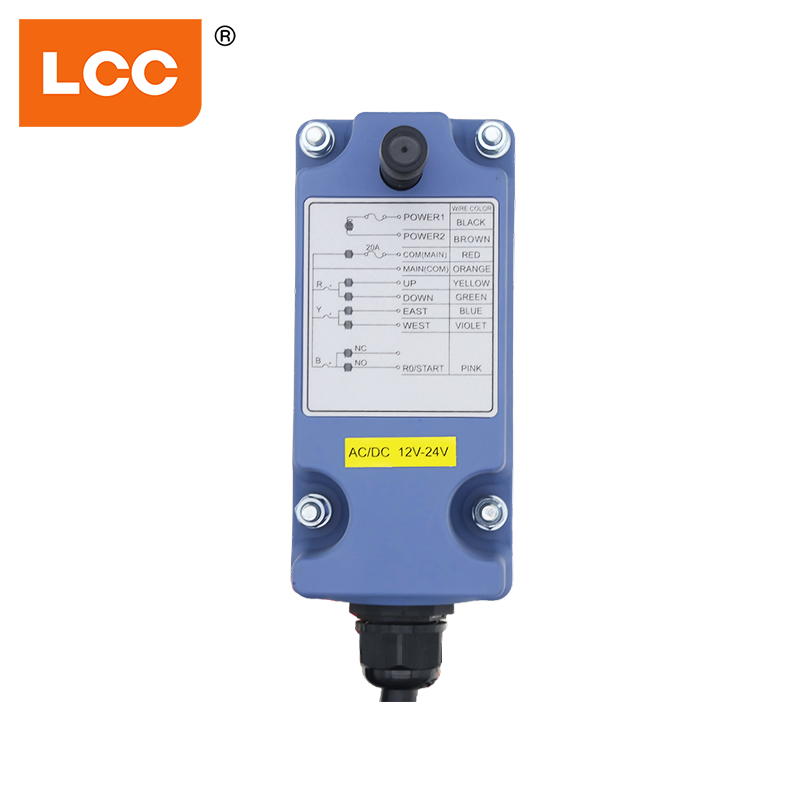 LCC SAGA1-L6 Sistema di controllo remoto radio industriale wireless a velocità singola a 4 pulsanti Robusto telecomando per gru di sollevamento